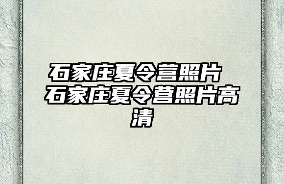 石家庄夏令营照片 石家庄夏令营照片高清