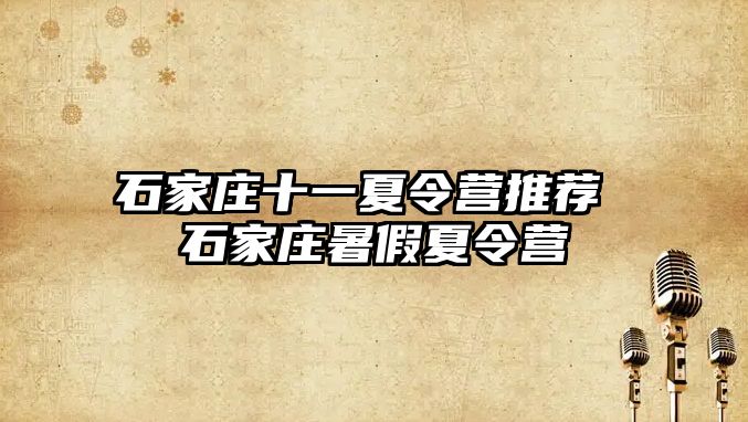 石家庄十一夏令营推荐 石家庄暑假夏令营