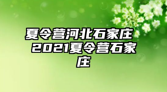 夏令营河北石家庄 2021夏令营石家庄