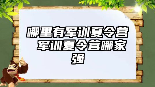 哪里有军训夏令营 军训夏令营哪家强