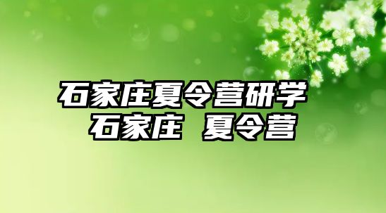 石家庄夏令营研学 石家庄 夏令营