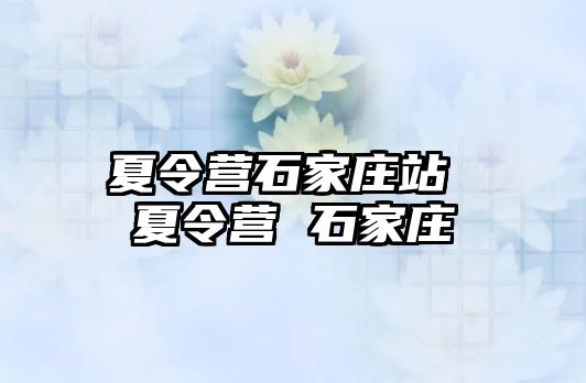 夏令营石家庄站 夏令营 石家庄