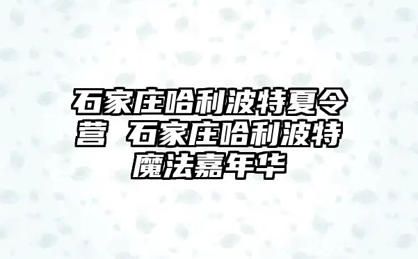 石家庄哈利波特夏令营 石家庄哈利波特魔法嘉年华