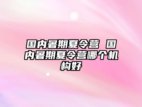 国内暑期夏令营 国内暑期夏令营哪个机构好