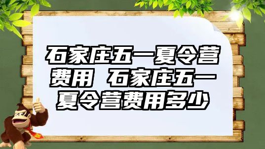 石家庄五一夏令营费用 石家庄五一夏令营费用多少