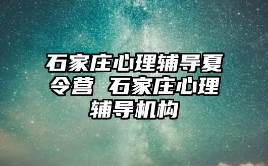 石家庄心理辅导夏令营 石家庄心理辅导机构