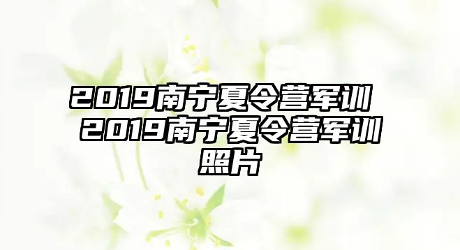 2019南宁夏令营军训 2019南宁夏令营军训照片