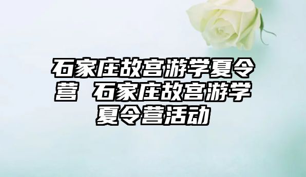 石家庄故宫游学夏令营 石家庄故宫游学夏令营活动