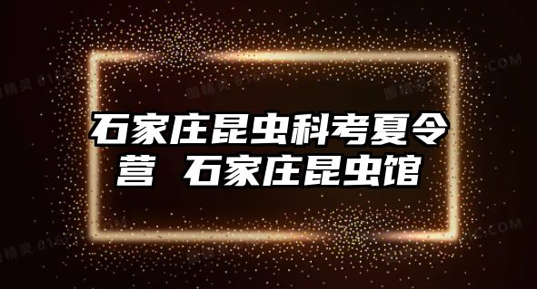 石家庄昆虫科考夏令营 石家庄昆虫馆