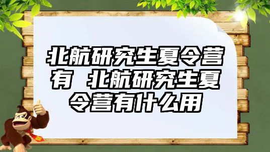 北航研究生夏令营有 北航研究生夏令营有什么用