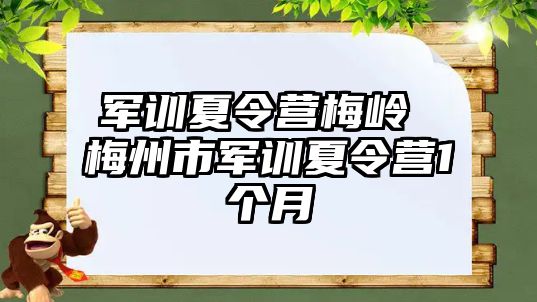 军训夏令营梅岭 梅州市军训夏令营1个月