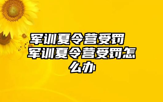 军训夏令营受罚 军训夏令营受罚怎么办