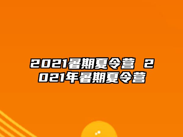 2021暑期夏令营 2021年暑期夏令营