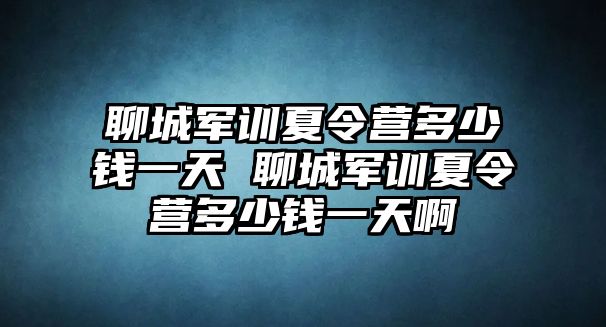 聊城军训夏令营多少钱一天 聊城军训夏令营多少钱一天啊