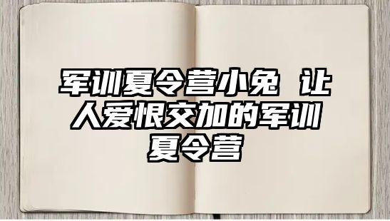 军训夏令营小兔 让人爱恨交加的军训夏令营