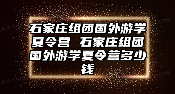 石家庄组团国外游学夏令营 石家庄组团国外游学夏令营多少钱