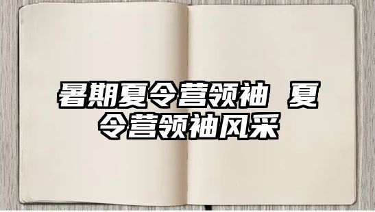 暑期夏令营领袖 夏令营领袖风采