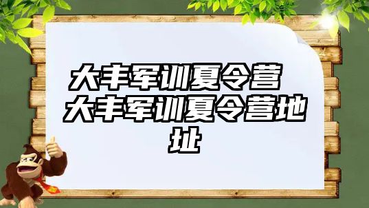 大丰军训夏令营 大丰军训夏令营地址