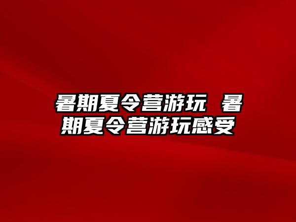 暑期夏令营游玩 暑期夏令营游玩感受