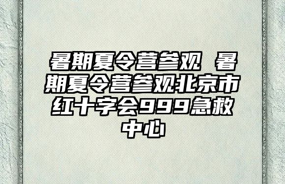 暑期夏令营参观 暑期夏令营参观北京市红十字会999急救中心