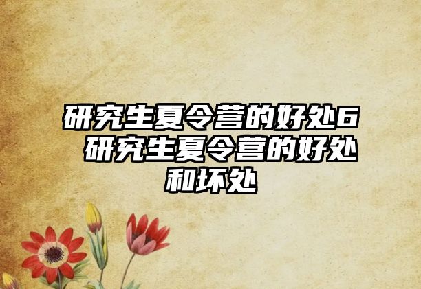 研究生夏令营的好处6 研究生夏令营的好处和坏处