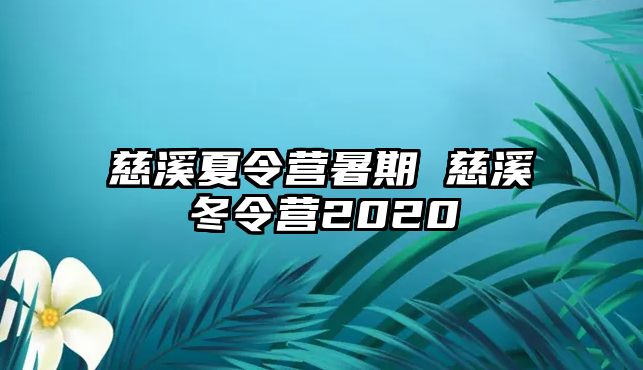 慈溪夏令营暑期 慈溪冬令营2020