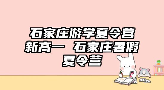 石家庄游学夏令营新高一 石家庄暑假夏令营