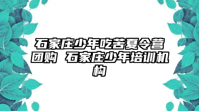 石家庄少年吃苦夏令营团购 石家庄少年培训机构