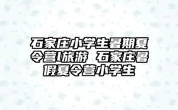 石家庄小学生暑期夏令营l旅游 石家庄暑假夏令营小学生