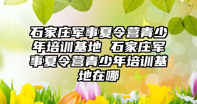 石家庄军事夏令营青少年培训基地 石家庄军事夏令营青少年培训基地在哪