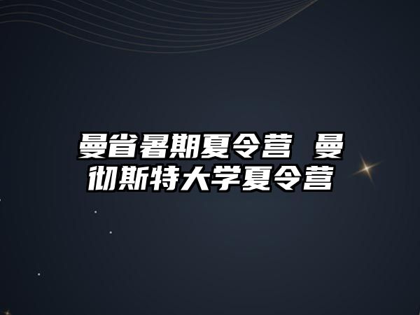 曼省暑期夏令营 曼彻斯特大学夏令营