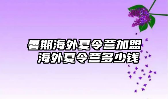 暑期海外夏令营加盟 海外夏令营多少钱