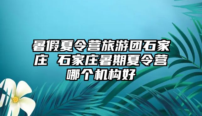 暑假夏令营旅游团石家庄 石家庄暑期夏令营哪个机构好