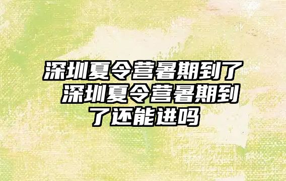 深圳夏令营暑期到了 深圳夏令营暑期到了还能进吗