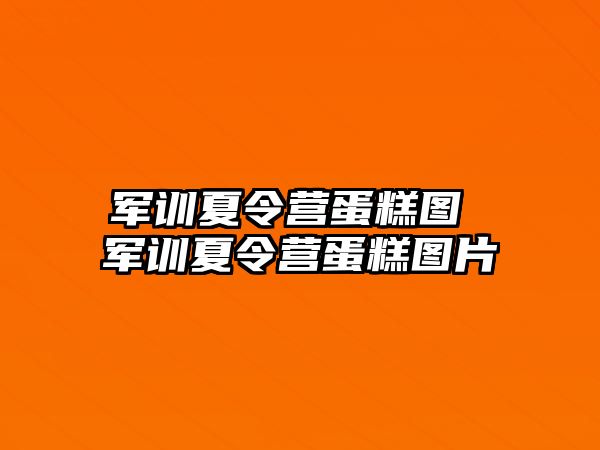 军训夏令营蛋糕图 军训夏令营蛋糕图片