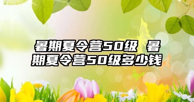 暑期夏令营50级 暑期夏令营50级多少钱