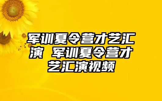 军训夏令营才艺汇演 军训夏令营才艺汇演视频