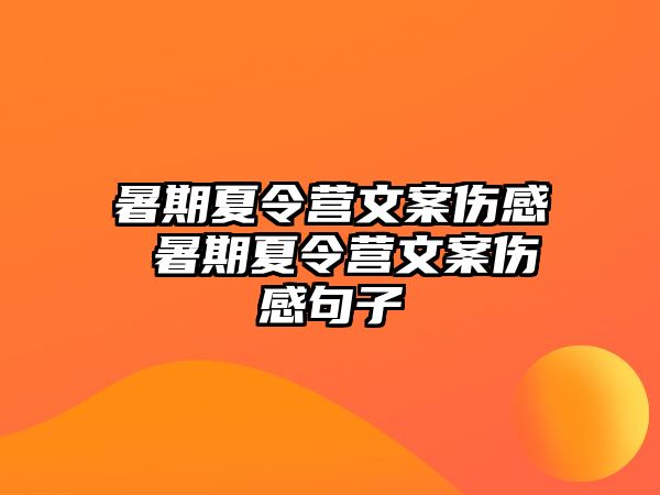 暑期夏令营文案伤感 暑期夏令营文案伤感句子