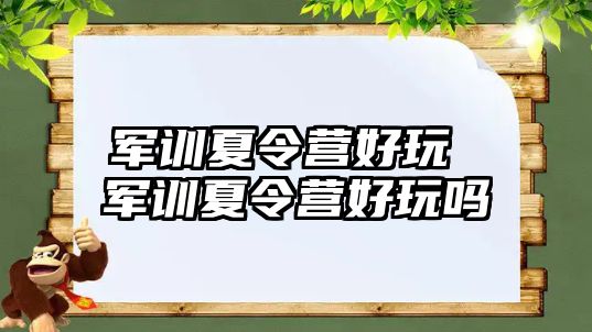 军训夏令营好玩 军训夏令营好玩吗