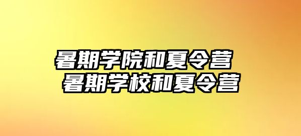 暑期学院和夏令营 暑期学校和夏令营