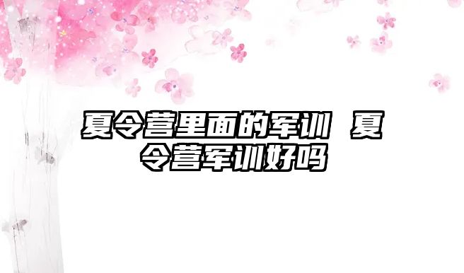 夏令营里面的军训 夏令营军训好吗