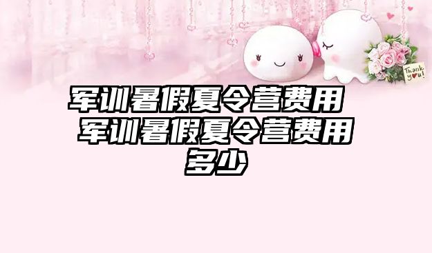 军训暑假夏令营费用 军训暑假夏令营费用多少