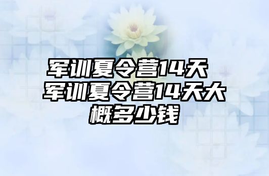 军训夏令营14天 军训夏令营14天大概多少钱