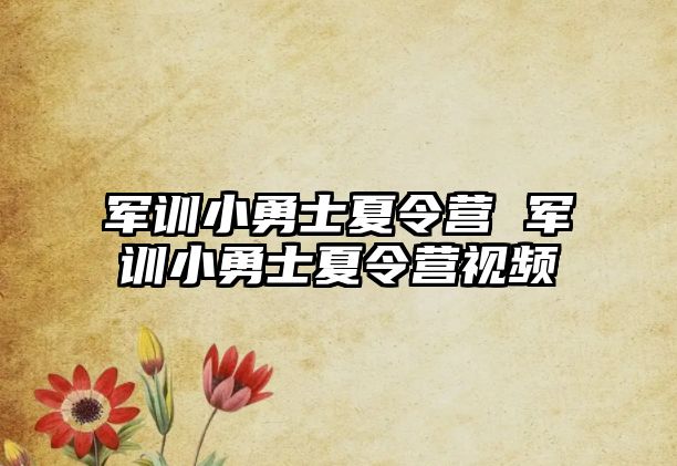 军训小勇士夏令营 军训小勇士夏令营视频