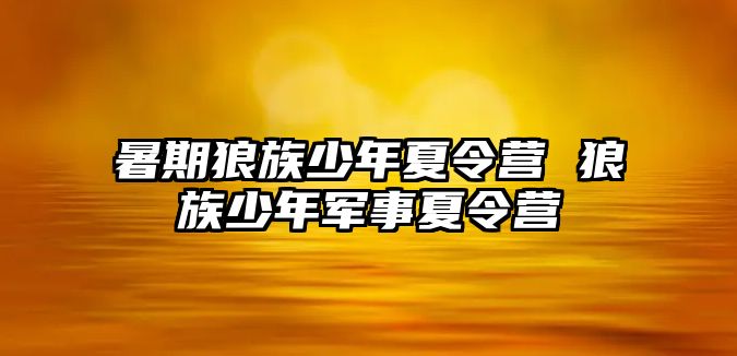 暑期狼族少年夏令营 狼族少年军事夏令营