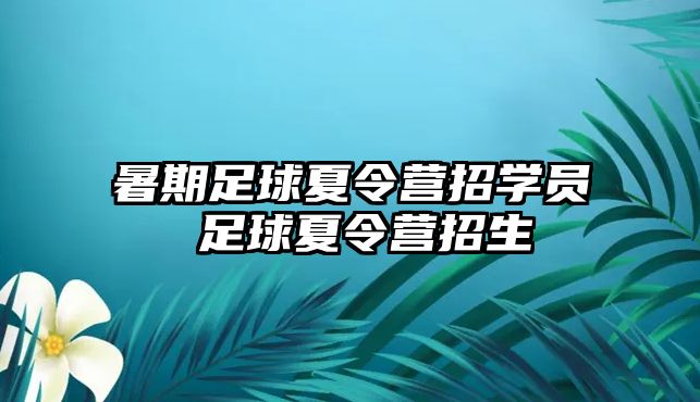 暑期足球夏令营招学员 足球夏令营招生